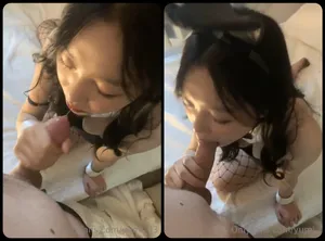 Thỏ con nứng thích mút cò to